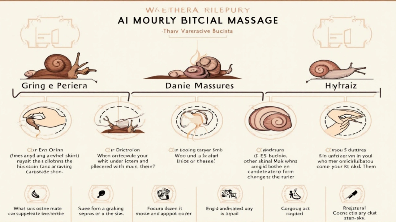 The Snail Facial Massage Process